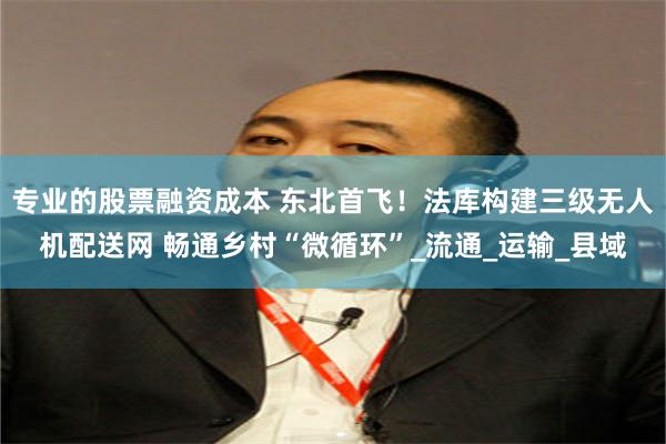 专业的股票融资成本 东北首飞！法库构建三级无人机配送网 畅通乡村“微循环”_流通_运输_县域