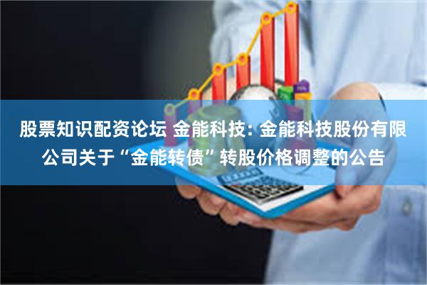 股票知识配资论坛 金能科技: 金能科技股份有限公司关于“金能转债”转股价格调整的公告